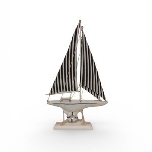Striped Sailboat Decor